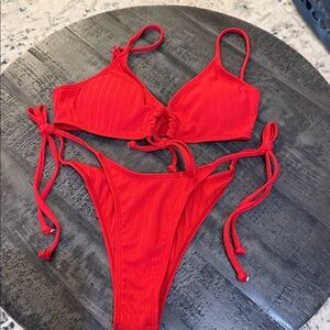 Red Bikini Set
